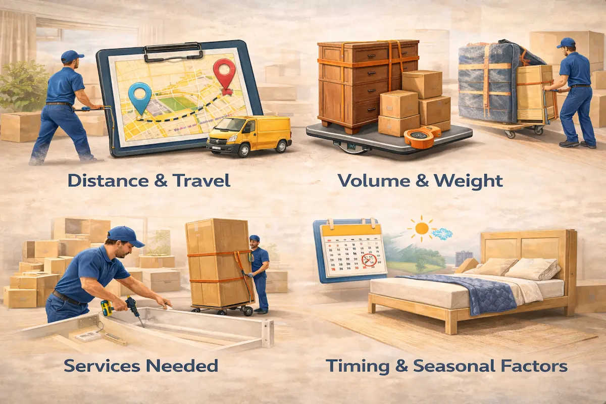 How Movers Calculate Moving Costs